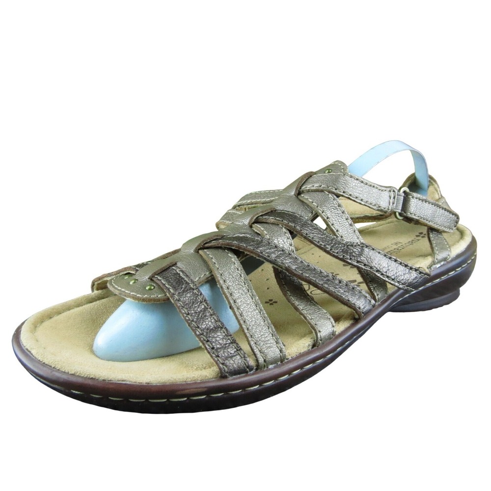 Naturalizer Jamboree Women Gladiator Sandal Shoes Sz 9 M Walking Bronze‎ Leather
